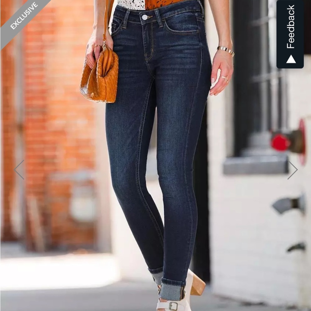 Buckle Mid arise Ankle Skinny Jeans Size 28